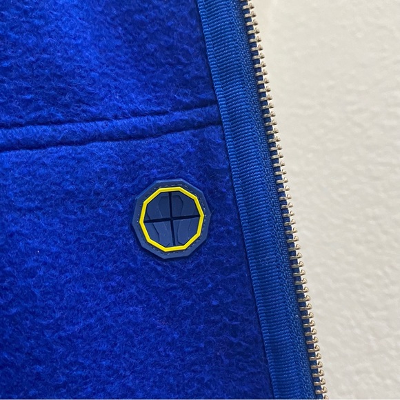 LULULEMON Men’s Scuba Blue Stripe Full Zip Hoodie Size Large - Picture 11 of 11